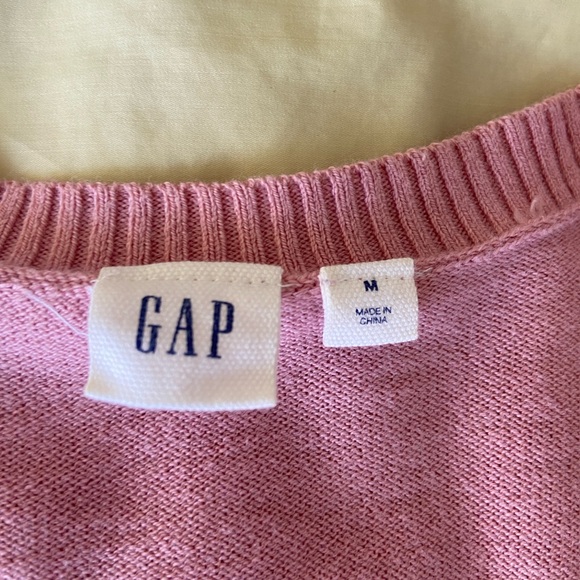 GAP Floral Blue Button Up & Pink Sweater (Bundle of 2!) - Picture 7 of 9